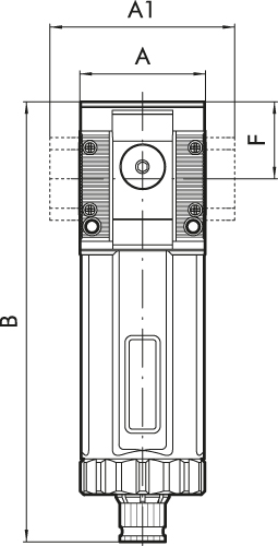 Ölfilter »SYNTESI«, BG 2, G 1/2, 0,01 µm, RMSA halbautomatisch - bei HUG Technik ✓