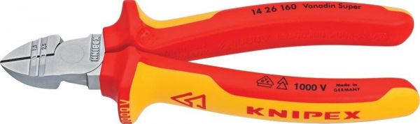 KNIPEX® Abisolier-Seitenschneider VDE 160 mm - bei HUG Technik ✭