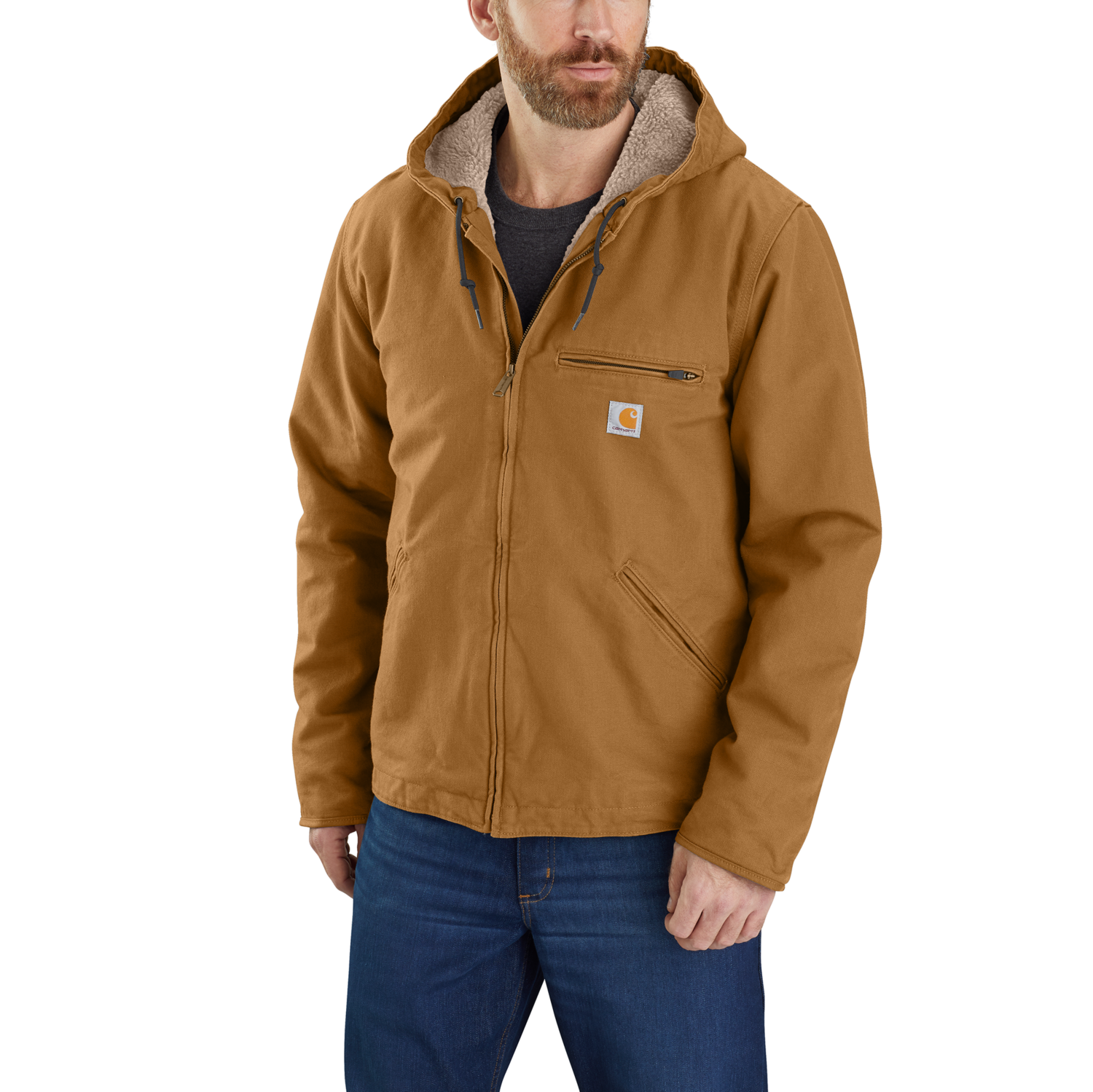 carhartt® Jacke WASHED DUCK SHERPA LINED JACKET S ✓