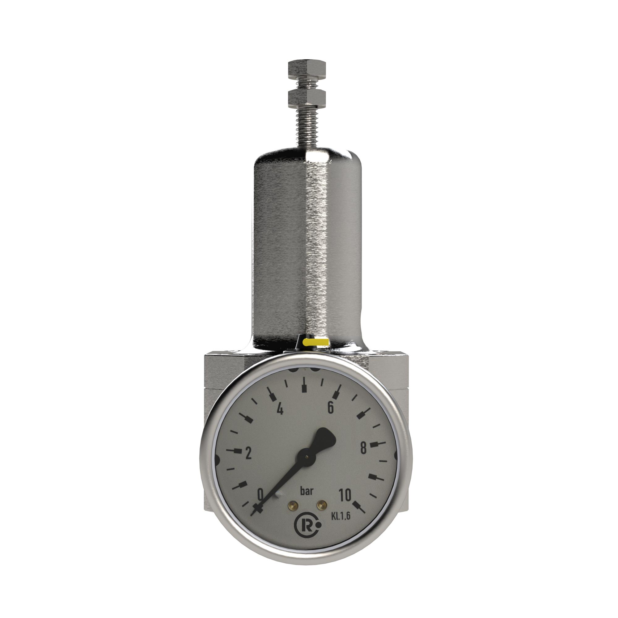 Edelstahl-Druckregler, 1.4404, nicht rücksteuerbar, G 1/4, 1,0 - 17 bar - bei HUG Technik ✓