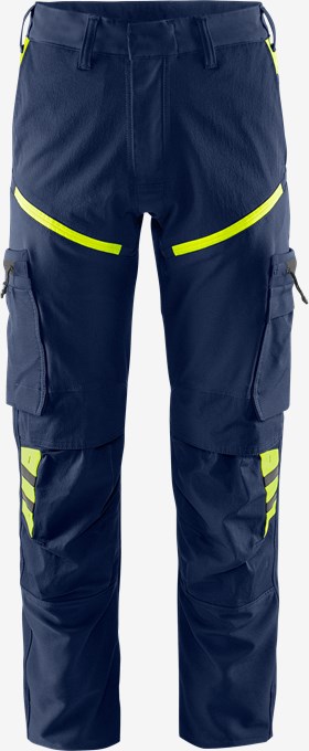 Fristads® Stretch-Hose 2653 LWS, Größe C56, Marine/Warnschutz-Gelb 556 - bekommst Du bei HUG Technik ♡