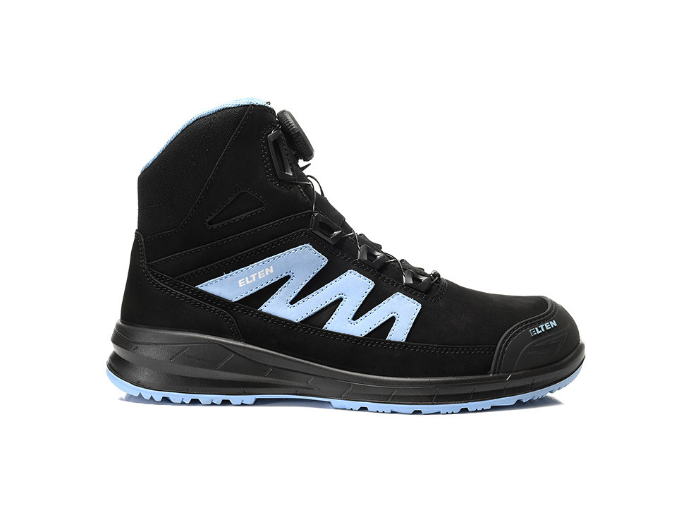 ELTEN® Sicherheitsstiefel, MARTEN XXSports Pro BOA® black-blue Mid ESD S3, 768141 - bei HUG Technik ☆