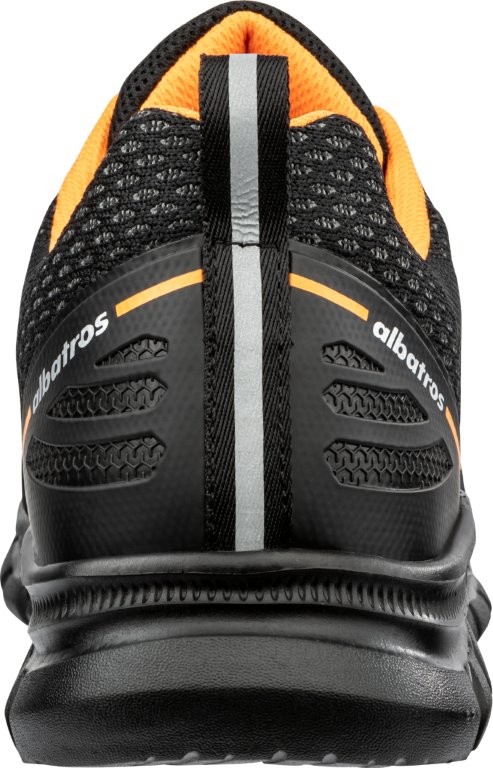 Albatros LEVITATE ORANGE Sicherheitshalbschuh hinten.