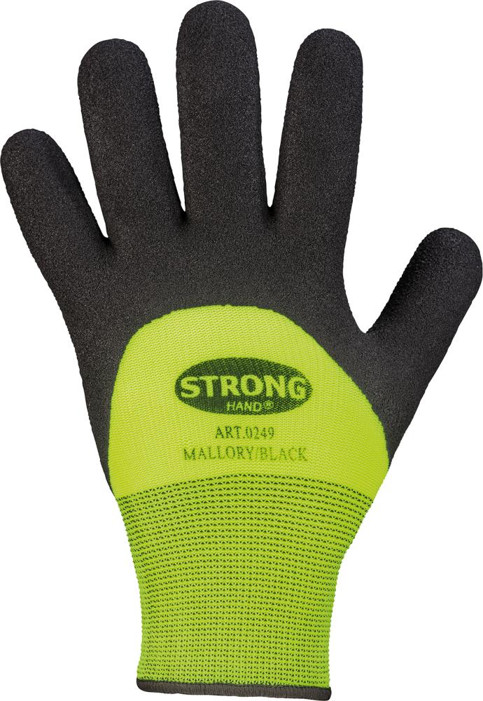 STRONGHAND® Winterstrickhandschuh Mallory black, Nitril, Gr. 10 - erhältlich bei ✭ HUG Technik ✓