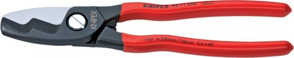 KNIPEX® Kabelschere mit Kunststoff-Griffen 200 mm - gibt’s bei ☆ HUG Technik ✓
