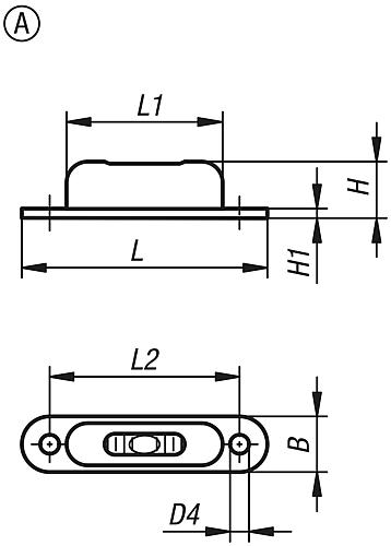 Röhrenlibelle, Form:A, Empfindlichkeit 50', L=57, B=12,3, H=13, Messing Vernickelt U Hochglanzpol, Komp:Glas - K1158.1571350 - gibt’s bei HUG Technik ✓