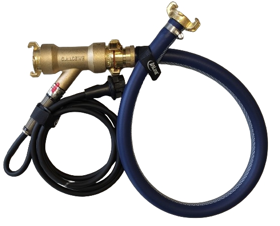 Trinkwasserschlauch-Leitung FITT Pure, 18,7 x 3,5 mm, blau, beheizt, Rolle à 5 m, Ausführung GGMG