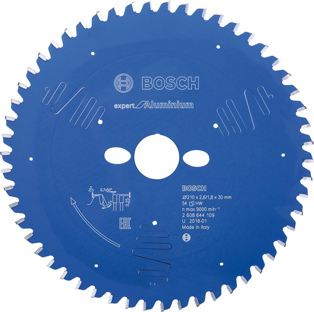 Bosch Kreissägeblatt HW Expert f. Alu 210x30x2,6 54T - bei HUG Technik ☆