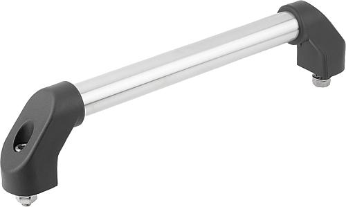 Rohrgriff, Form: C Edelstahl, Komp: Kunststoff, A=250, D=M10x45 - K0222.2503 - bekommst Du bei HUG Technik ♡