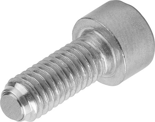 Produktbild Kugeldruckschraube mit Kopf M04, Form:B Edelstahl, Komp:Edelstahl L2=10 - K0381.20410 - bei HUG Technik ☆