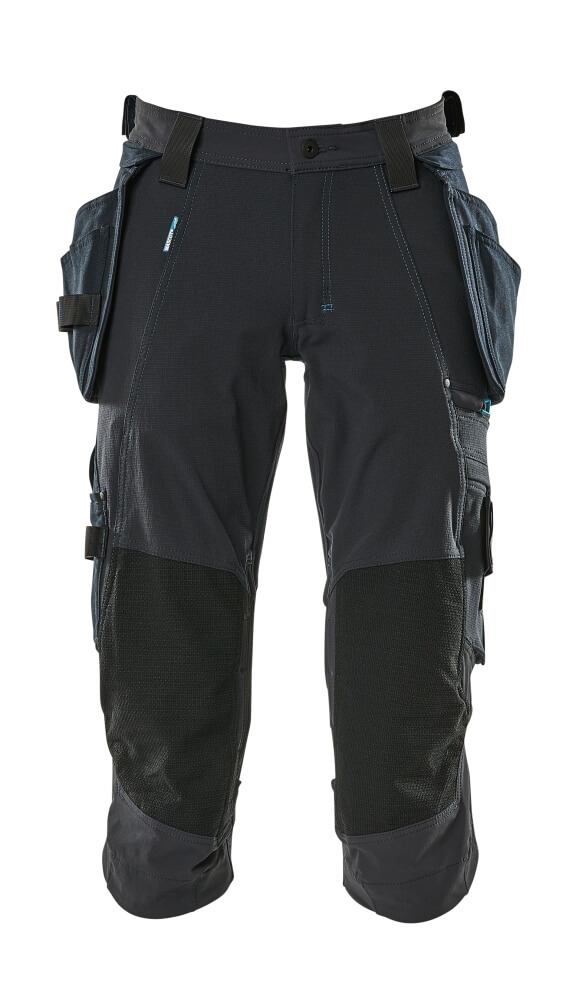 MASCOT® ADVANCED Dreiviertel-Hose mit Hängetaschen  Gr. C42, schwarzblau - kommt direkt von HUG Technik 😊