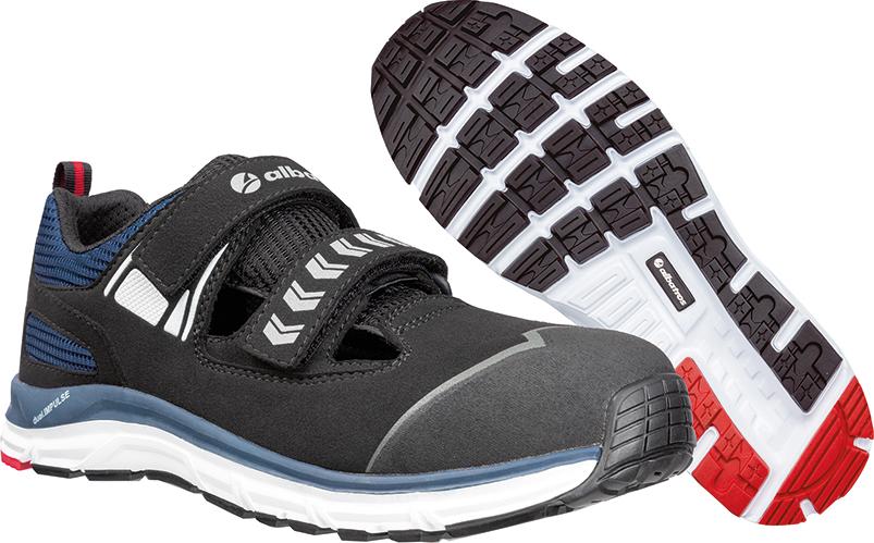 albatros® Sicherheitshalbschuh JETSTREAM IMPULSE LOW 647530, S1 ESD HRO SRA, schwarz/blau - direkt von HUG Technik ✓