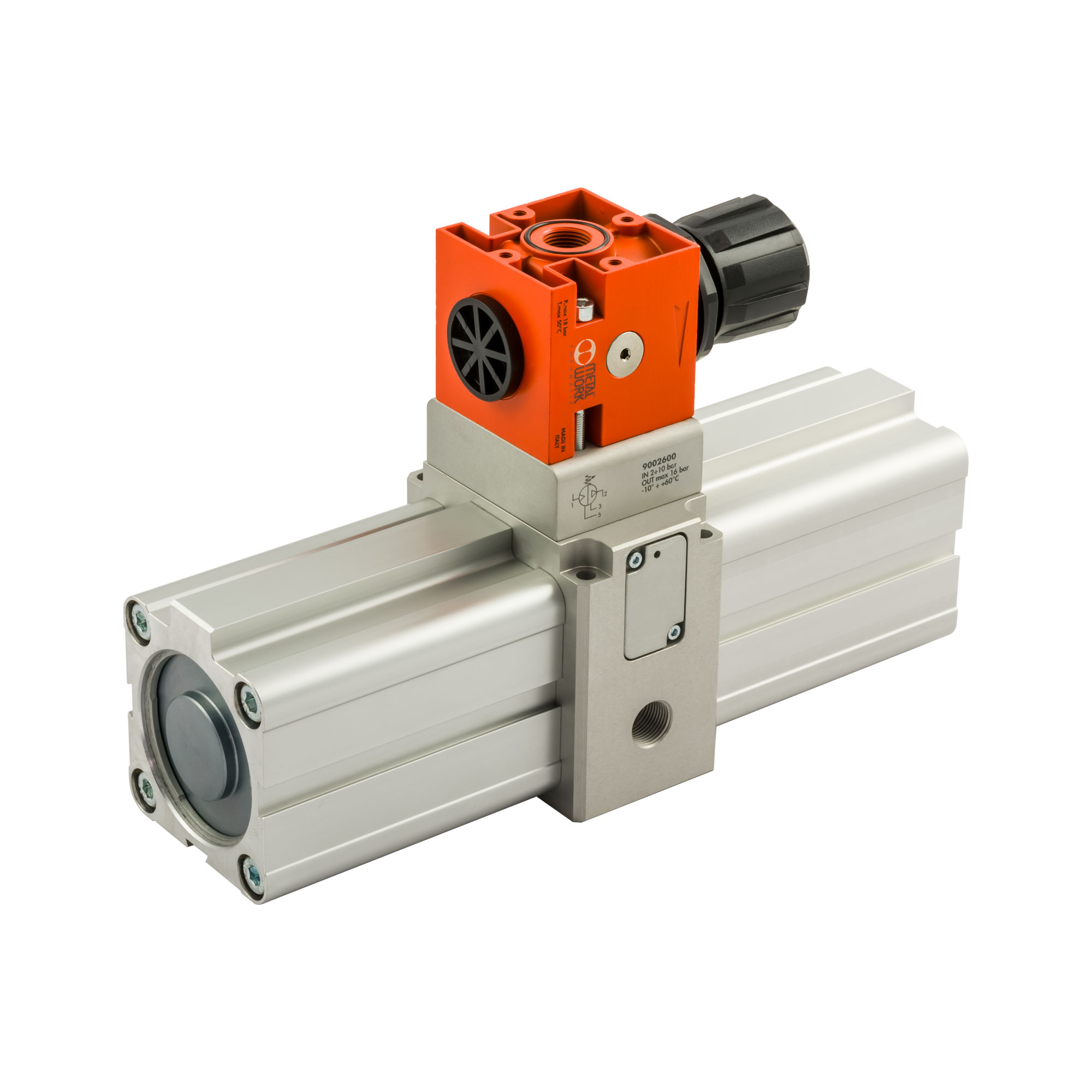 Doppelkolben-Druckverstärker (Booster) m.Regler, G3/8, Kolben-Ø63 🖤 bei HUG Technik ✓