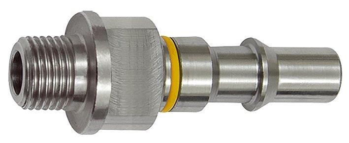 Nippel unverwechselbar NW 6, ISO 6150 C, G 1/4 AG, gelb - gibt’s bei HUG Technik ✓