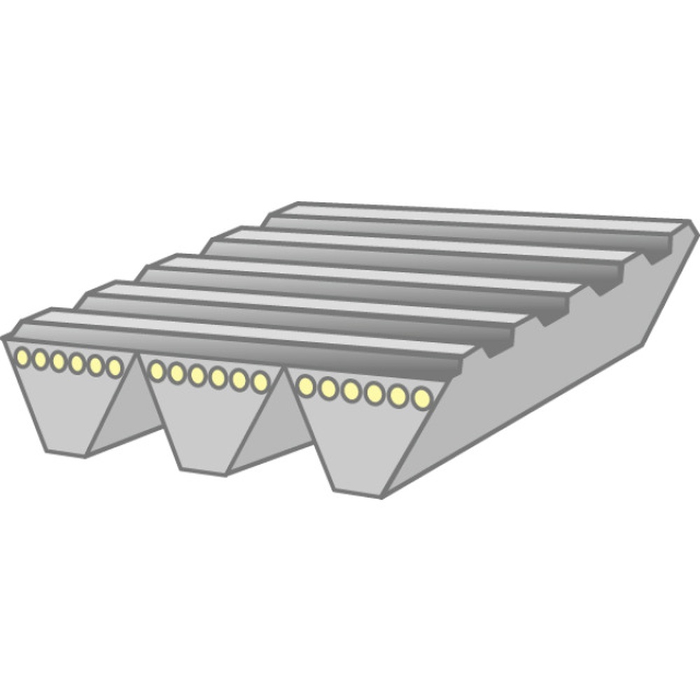 Skizze  Gates Polxflex JB Powerband Weitwinkelkraftband