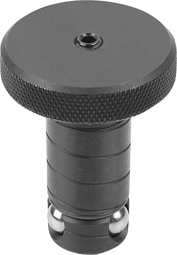 Positionierzylinder Ball Lock Vergütungsstahl, Komp: Wälzlagerstahl, D=13, L=27,6 - K0935.13013 - direkt bei HUG Technik ✓