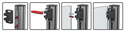 Kugelschnäpper F1=40, Polyamid schwarz, Komp:Edelstahl - K1294.401 - bei HUG Technik ✓