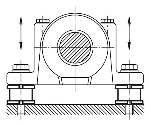 Höhenverstell-Element H=19 Edelstahl, D2=25, D=4,5 - K0694.04041 - gibt’s bei ☆ HUG Technik ✓