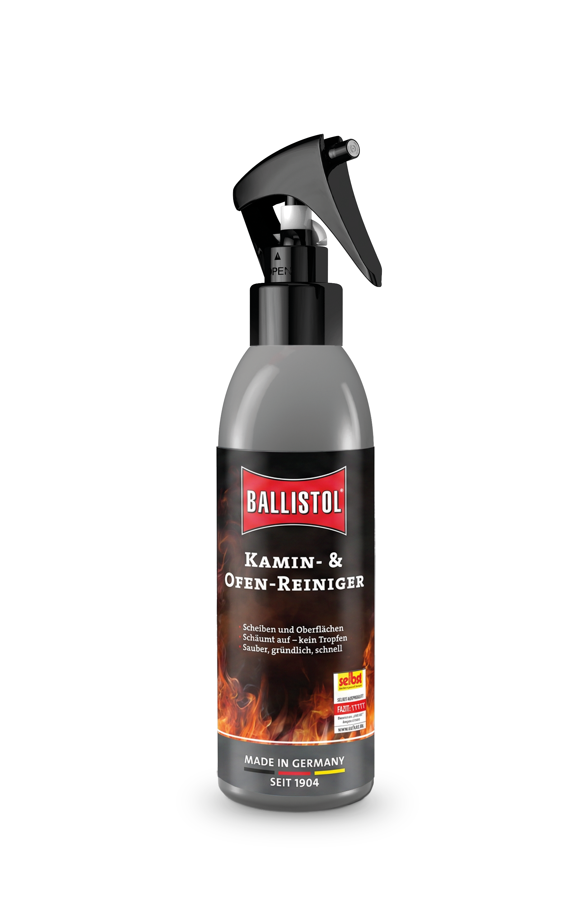 Ballistol Kamin- und Ofenreiniger Pumpspray Vorderseite