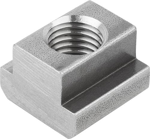 Mutter für T-Nut M06 Edelstahl, blank, DIN508, BT=8 - K0377.806 - bei HUG Technik ✭