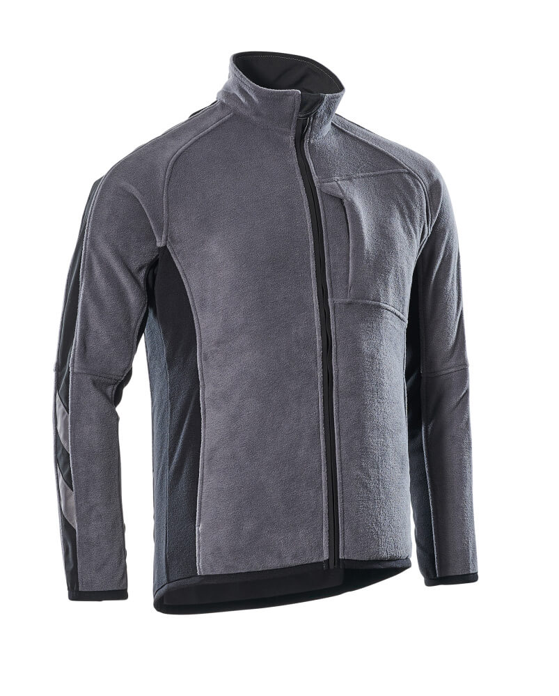 MASCOT® UNIQUE Fleecejacke »Hannover« Gr. 2XL, anthrazit/schwarz - direkt bei HUG Technik ✓