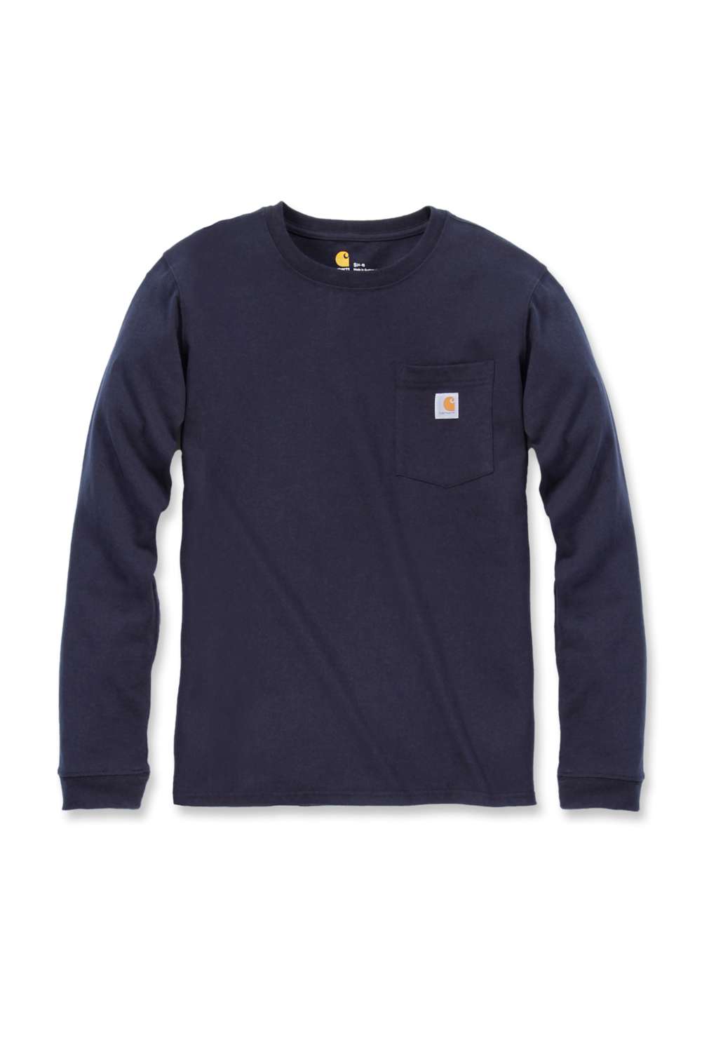 carhartt® Damen Langarmshirt WORKW POCKET L/S T-SHIRT navy Flach  - direkt bei HUG Technik ✓