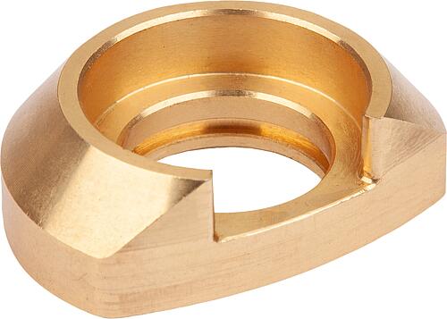 Spannring, Form:B Abgeflacht Messing - K2070.2