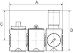 Wartungsstation SAFETY »FUTURA«, BG 1, G 1/4, Regelbereich 2,5-8 bar - direkt bei HUG Technik ✓