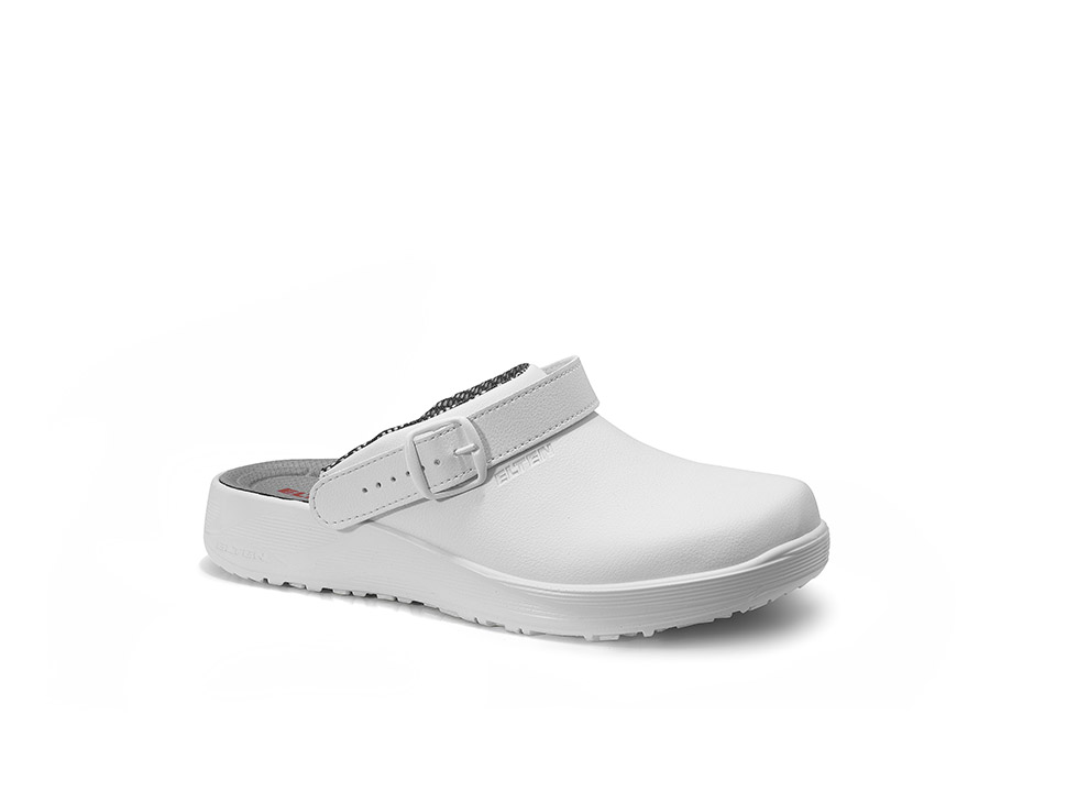 ELTEN® Clog LEVY WHITE 972460 ESD OB mit Riemen - direkt bei HUG Technik ✓