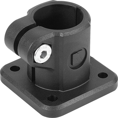 Rohrverbinder mit Fuß G=45 L=32 Thermoplast, Komp:Stahl, A=18 - K0477.18 - gibt’s bei ☆ HUG Technik ✓