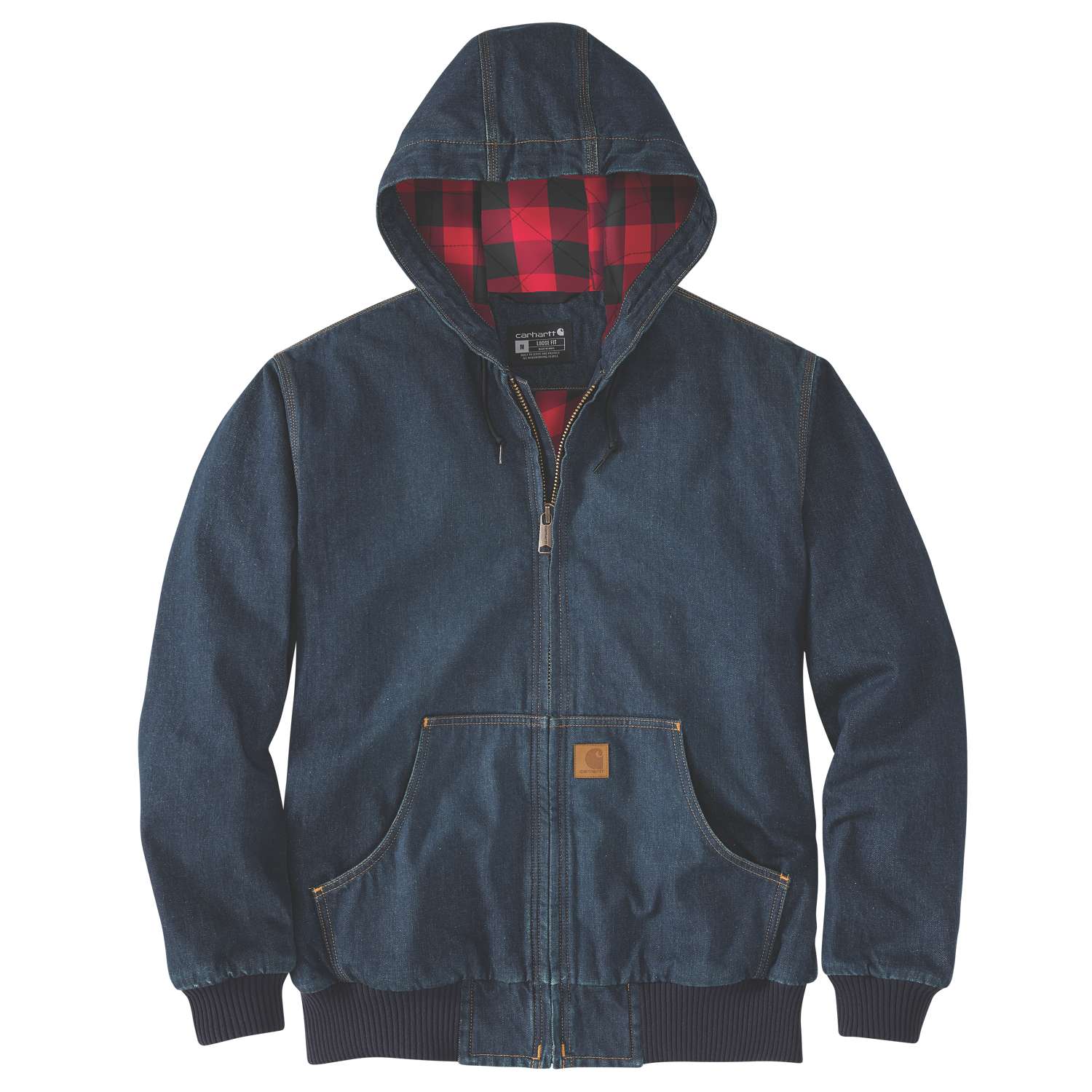 carhartt® Herren Jacke » J140 LOOSE FIT DENIM ACTIVE JAC« sawyer Flach  - erhältlich bei ☆ HUG Technik ✓