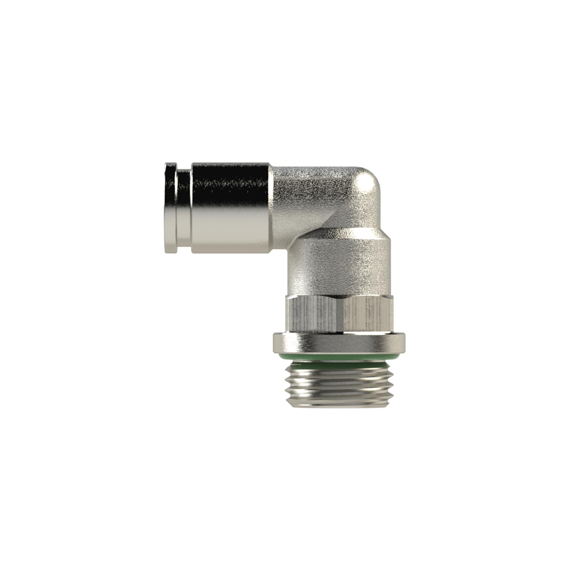 L-Steckverschraubung »metallica«, drehbar, M3 a., Schlauch-Ø 3 - direkt bei HUG Technik ✓