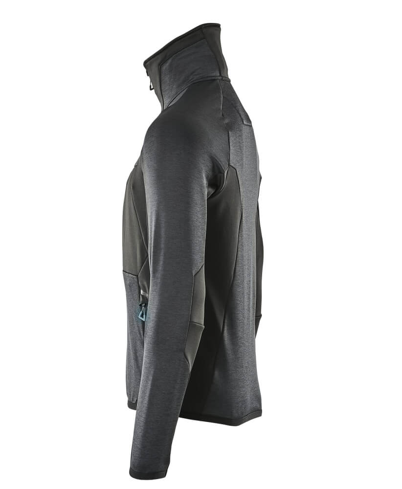 MASCOT® ADVANCED Fleecepullover mit Reißverschluss  Gr. 2XL, schwarzblau/schwarz - jetzt NEU  bei ✭ HUG Technik ✓