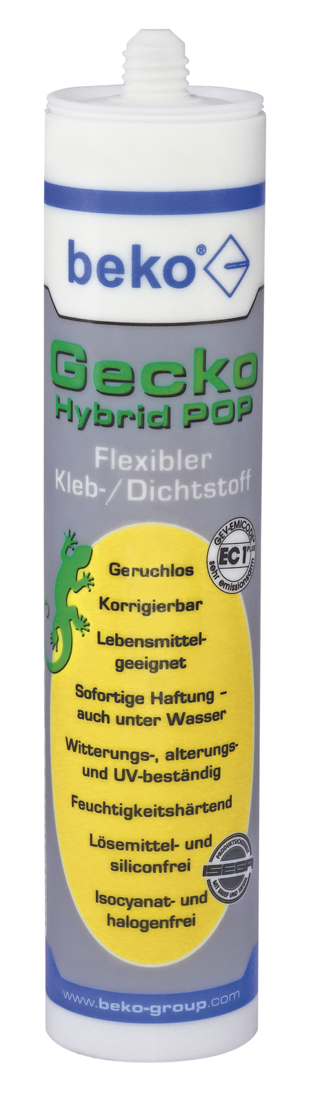 beko Gecko Hybrid POP flexibler Kleb- und Dichtstoff 310 ml Kartusche