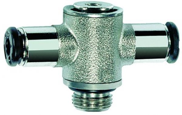 T-Steckverschraubung G 1/2 AG, Schlauch-ø 12, »click-clock«, drehbar - direkt bei HUG Technik ✓