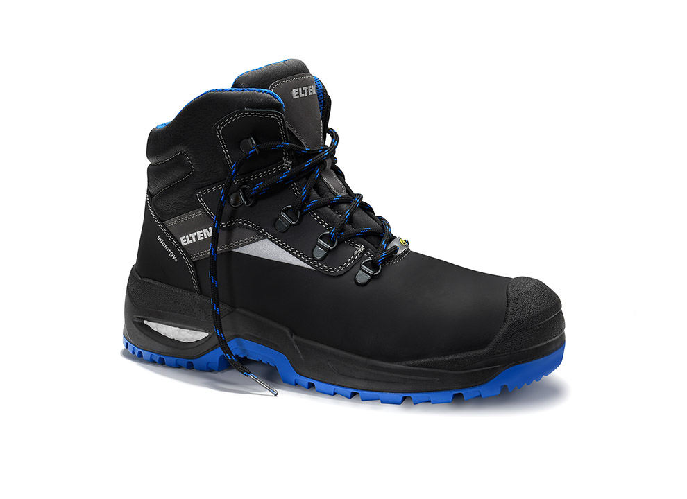 ELTEN® Sicherheitsschnürstiefel, STEFANO XXSG black-blue Mid ESD S3, 768701 - bei HUG Technik ✭