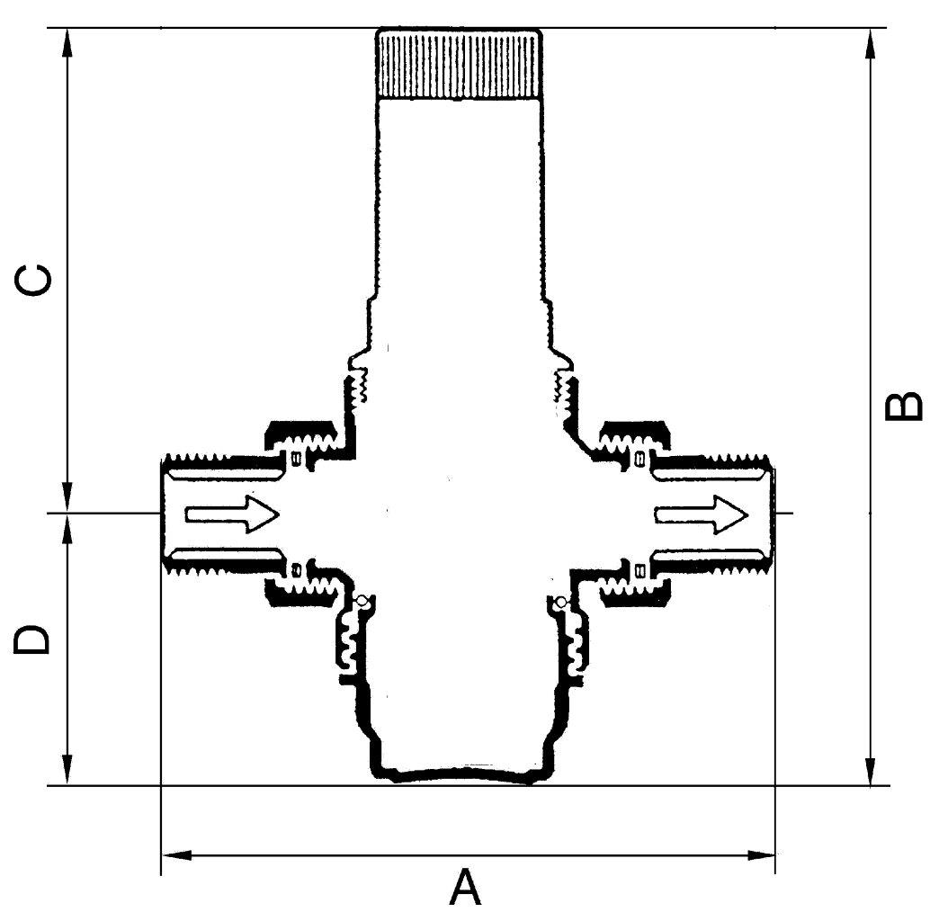 Druckregler für Trinkwasser, DVGW-geprüft, R 1 1/2, 1,5 - 6 bar - bei HUG Technik ✭