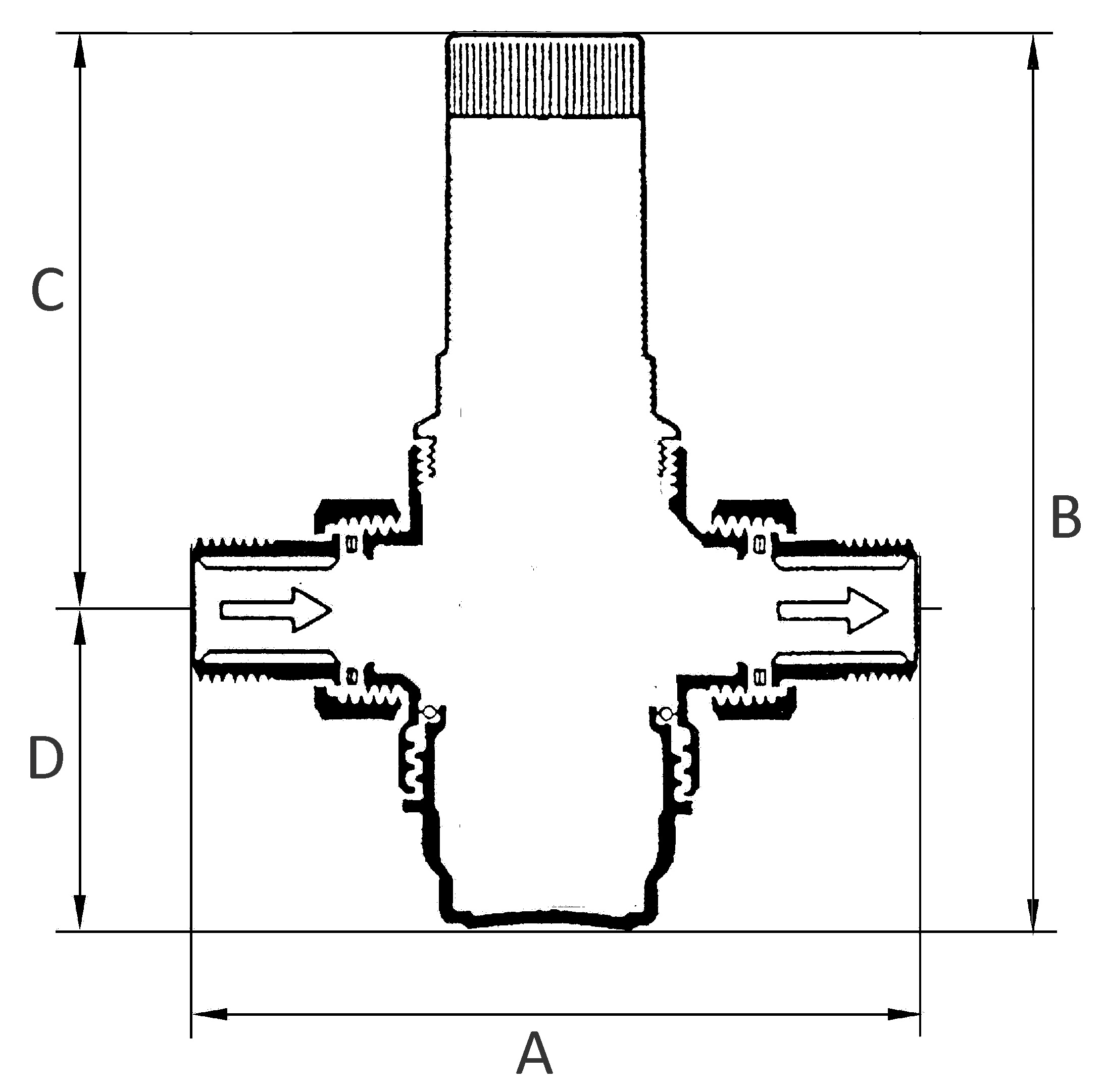 Druckregler für Trinkwasser, ohne DVGW, R 1 1/2, 1,5 - 6 bar - bekommst Du bei HUG Technik ♡