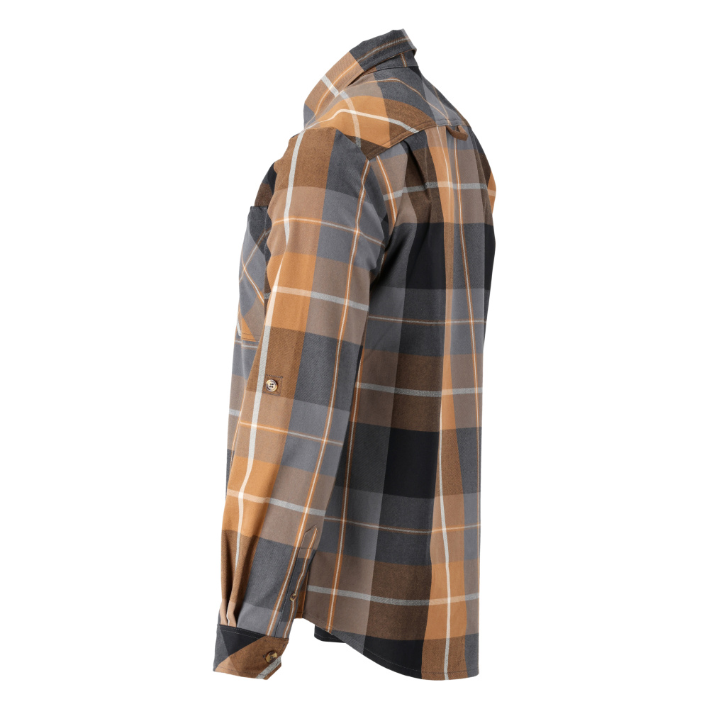 MASCOT® CUSTOMIZED Hemd aus Flanell  Gr. 2XL, nussbraun-kariert - erhältlich bei ♡ HUG Technik ✓