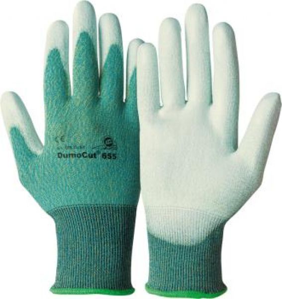 KCL Handschuh DumoCut® 655, grün-blau-weiss - direkt bei HUG Technik ✓