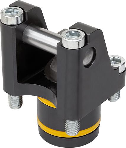 Drehhebelspanner hydraulisch, Form:A doppelt wirkend, DK=12, gebohrte Kanäle Stahl - K1856.121304