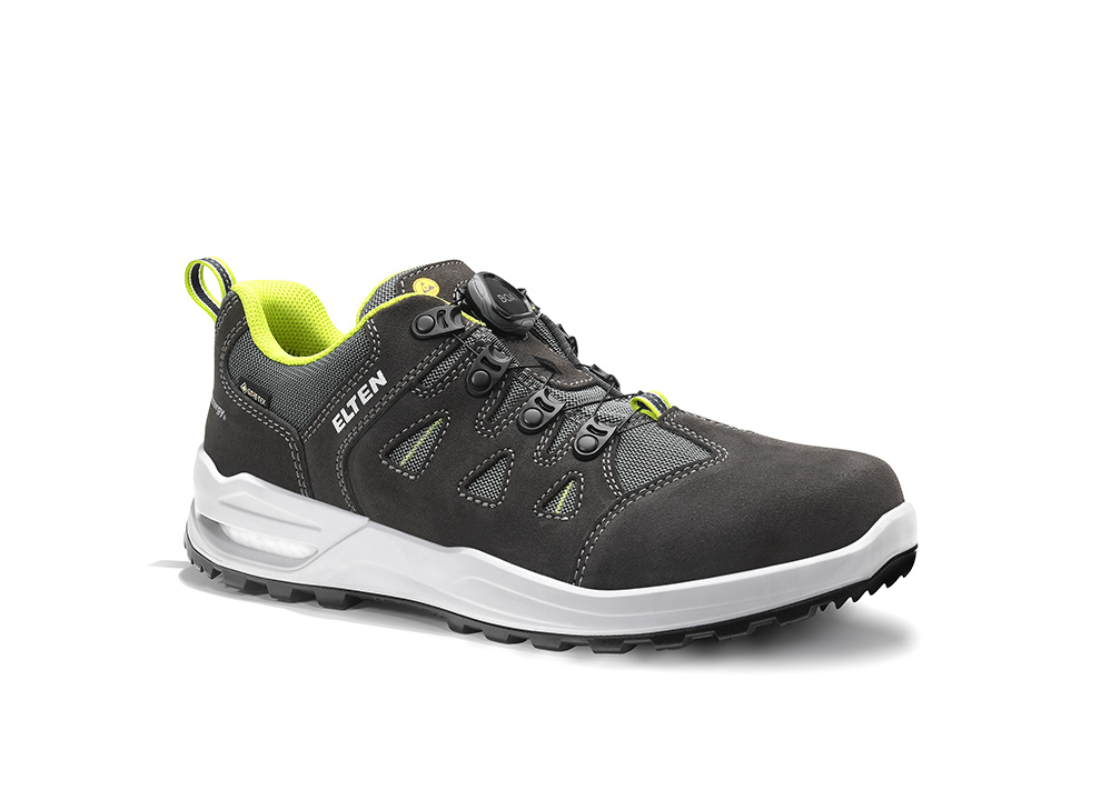 ELTEN® Berufshalbschuh RILEY XXF BOA® GTX grey-lime Low ESD O2 WR CI