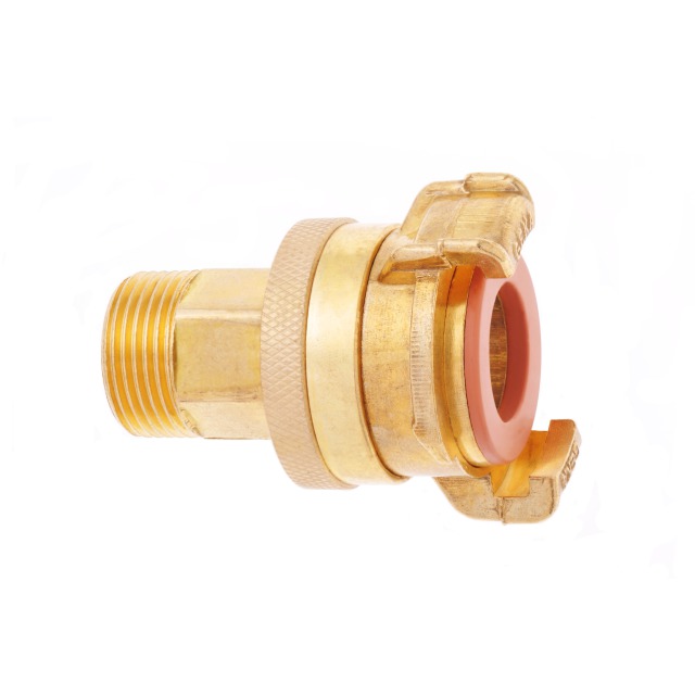 GEKA® plus-Gewindestück "SH - K" AG G 3/4" MS DVGW VP550 - bei HUG Technik ☆