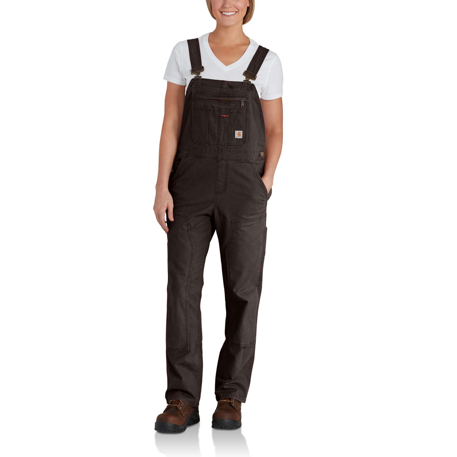 carhartt® Damen-Latzhose CRAWFORD BIB Latzhose dark brown - jetzt NEU  bei ✭ HUG Technik ✓