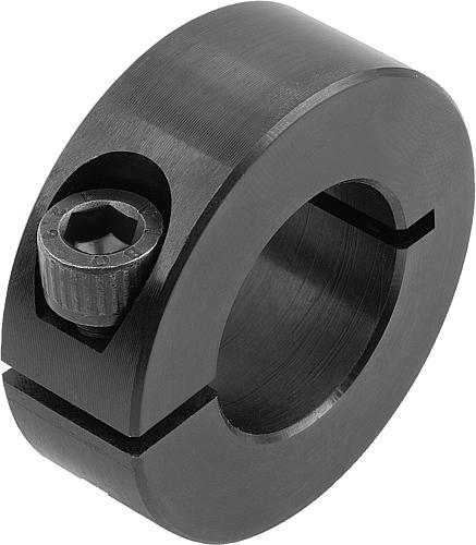 Klemmring geschlitzt Stahl 10X24, B=9 - K0611.01001 - direkt bei HUG Technik ✓
