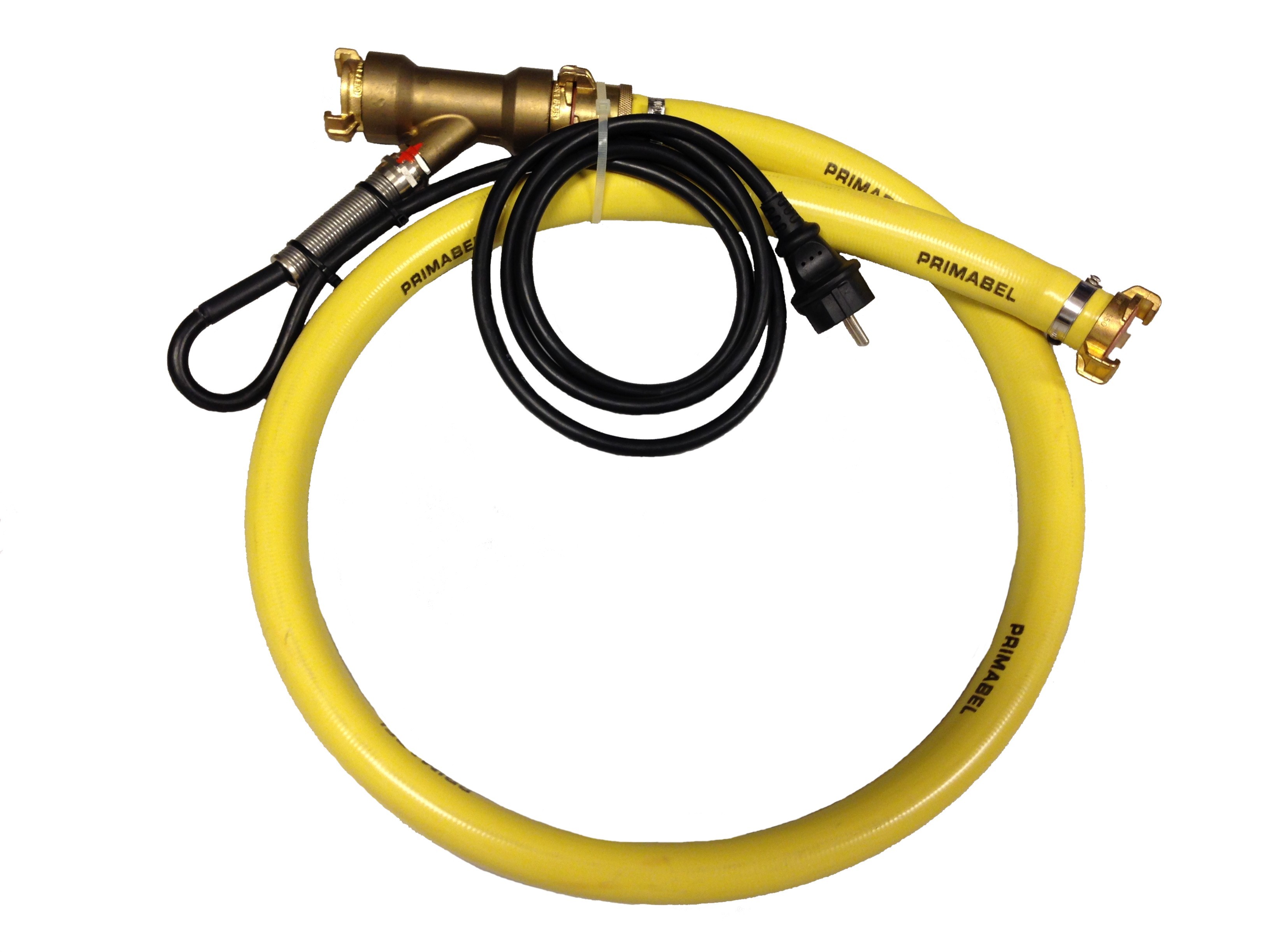 Abwasser/Brauchwasser-Leitung Primabel®, 25 x 3 mm gelb, beheizt, Rolle à 5 m, Ausführung GGMG