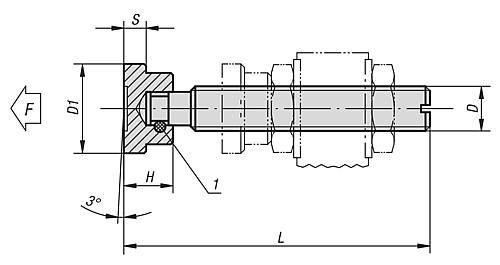 Druckschraube mit Druckstück M06X52 Autom.Stahl - K0689.06X52 - direkt von HUG Technik ✓