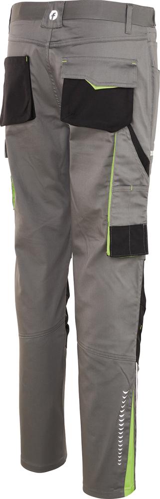 FORTIS Herren-Bundhose Flex, grau-schwarz-lime - bei HUG Technik ☆