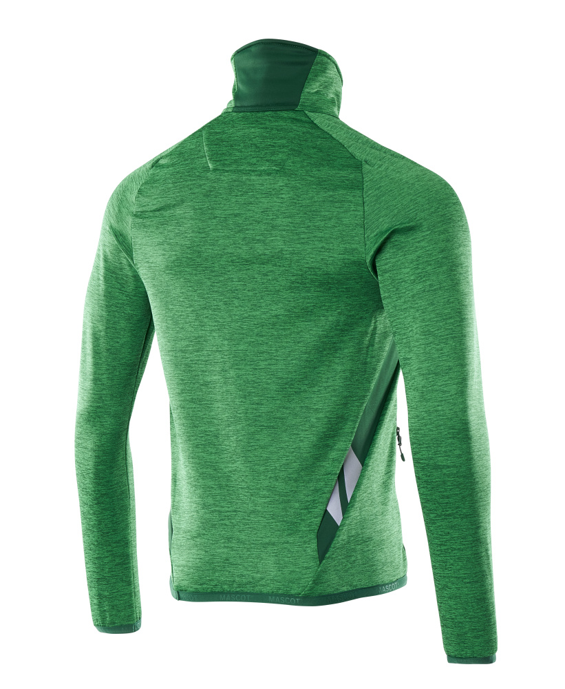 MASCOT® ACCELERATE Fleecepullover mit kurzem Reißverschluss  Gr. 2XL, grasgrün/grün - bekommst Du bei HUG Technik ♡