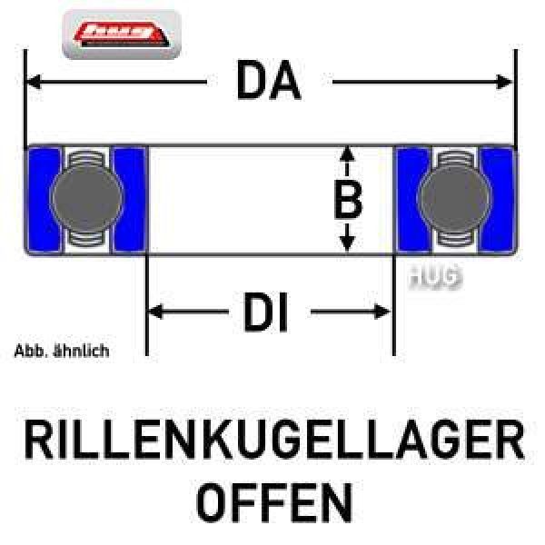 Kugellager 61822-C3 von NKE Rillenkugellager 110x140x16 mm - bei HUG Technik ✓